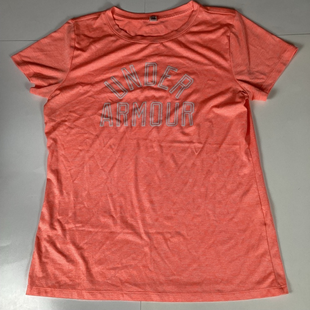 Under Armour Womens T Shirt Size Medium Athletic Stretch Short Sleeve Top Sport